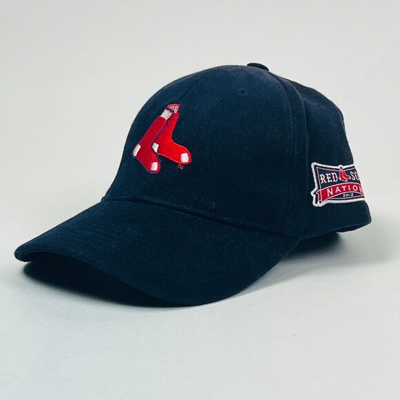 Melonwear MLB Boston Red Sox Nation 2013 Hook & Loop Blue/Red Baseball Hat - Picture 1 of 6